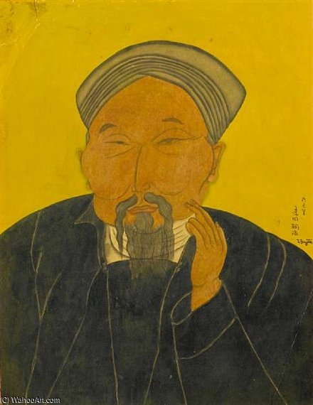 Order Oil Painting Replica Portrait Of A Gentleman by Léonard Tsugouharu Foujita (Inspired By) (1886-1968, Japan) | ArtsDot.com