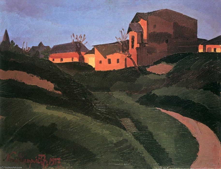 Order Art Reproductions On The Slopes Of Gellért Hill by Jozsef Nemes Lamperth (1891-1924, Hungary) | ArtsDot.com
