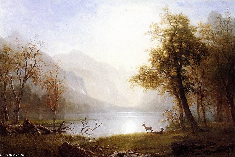 Buy Museum Art Reproductions Valley in Kings Canyon by Albert Bierstadt (1830-1902, Germany) | ArtsDot.com
