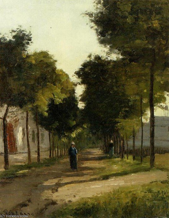 Order Oil Painting Replica la route., 1970 by Camille Pissarro (1830-1903, United States) | ArtsDot.com