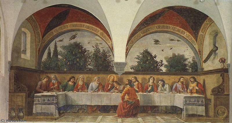 Buy Museum Art Reproductions the last supper by Domenico Ghirlandaio (1449-1494, Italy) | ArtsDot.com