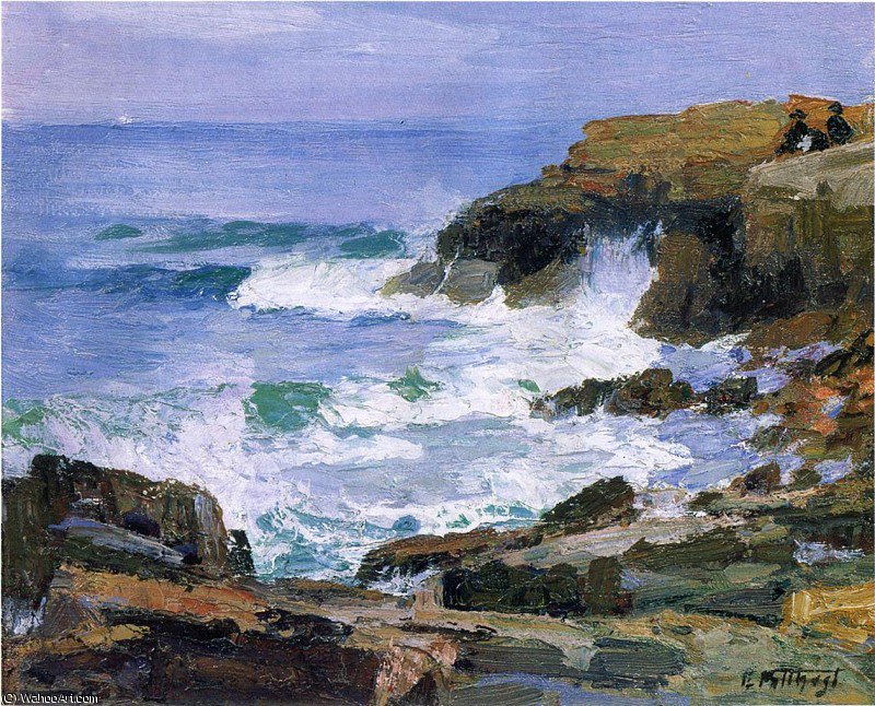 Order Artwork Replica Looking out to Sea by Edward Henry Potthast (1857-1927, United States) | ArtsDot.com
