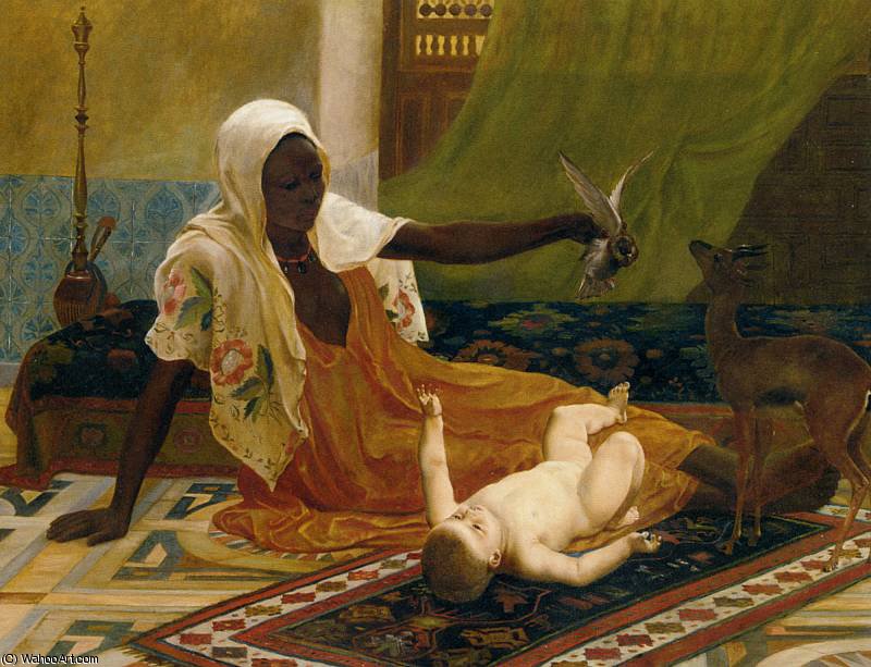 Order Paintings Reproductions A New Light in the Harem - Oil on Canvas -, 1885 by Frederick Goodall (1822-1904, United Kingdom) | ArtsDot.com