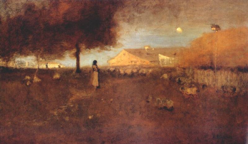 Order Art Reproductions the old farm, montclair, 1893 by George Inness (1825-1894, United States) | ArtsDot.com