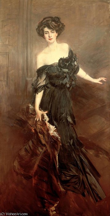 Order Art Reproductions Mademoiselle de Nemidoff by Giovanni Boldini (1842-1931, Italy) | ArtsDot.com