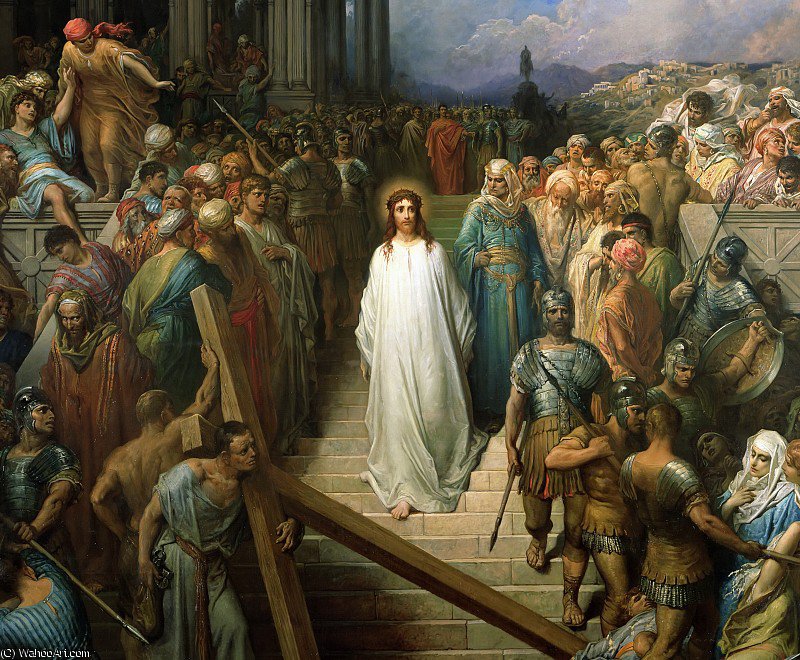 Order Oil Painting Replica Christ Leaves his Trial by Paul Gustave Louis Christophe Doré (1832-1883, France) | ArtsDot.com