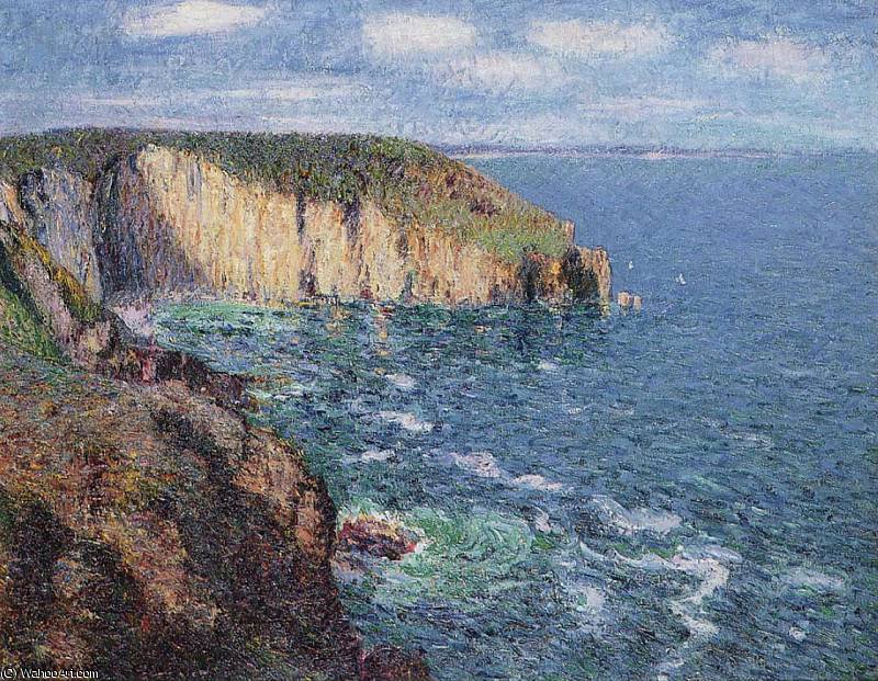Buy Museum Art Reproductions Cliffs at Cape Frehel by Gustave Loiseau (1865-1935, France) | ArtsDot.com