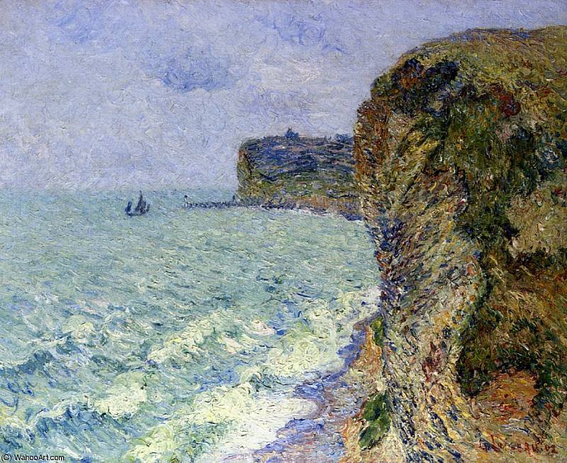 Buy Museum Art Reproductions Grainville Cliff near Fecamp, 1902 by Gustave Loiseau (1865-1935, France) | ArtsDot.com