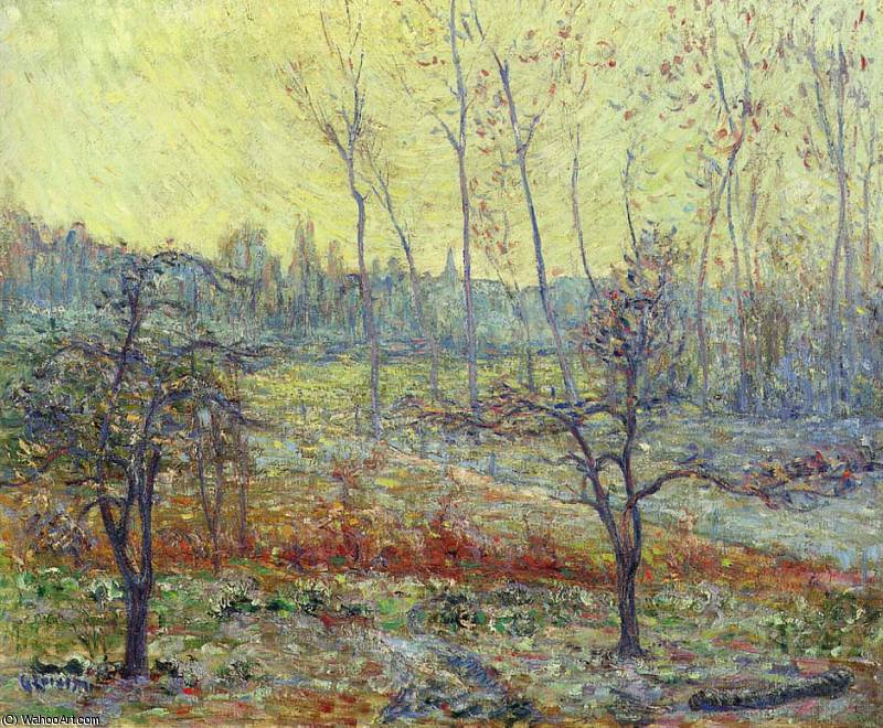 Order Oil Painting Replica Landscape in Winter with Fog, 1897 by Gustave Loiseau (1865-1935, France) | ArtsDot.com