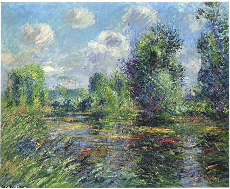 Order Oil Painting Replica woods near eure river, 1920 by Gustave Loiseau (1865-1935, France) | ArtsDot.com