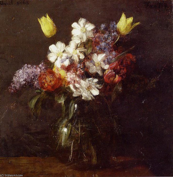 Order Oil Painting Replica flowers by Henri Fantin Latour (1836-1904, France) | ArtsDot.com