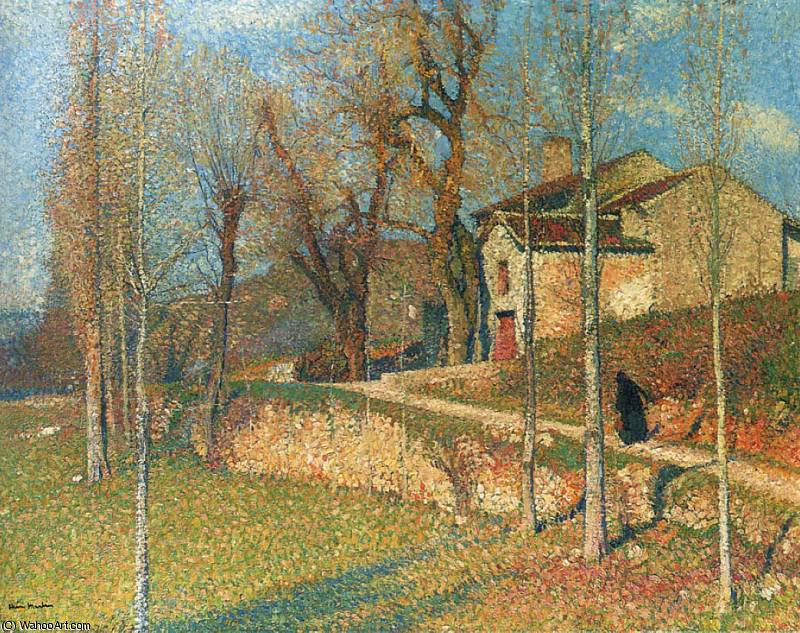 Order Paintings Reproductions Near Colliure in Twilight by Henri Jean Guillaume Martin (1860-1860, France) | ArtsDot.com