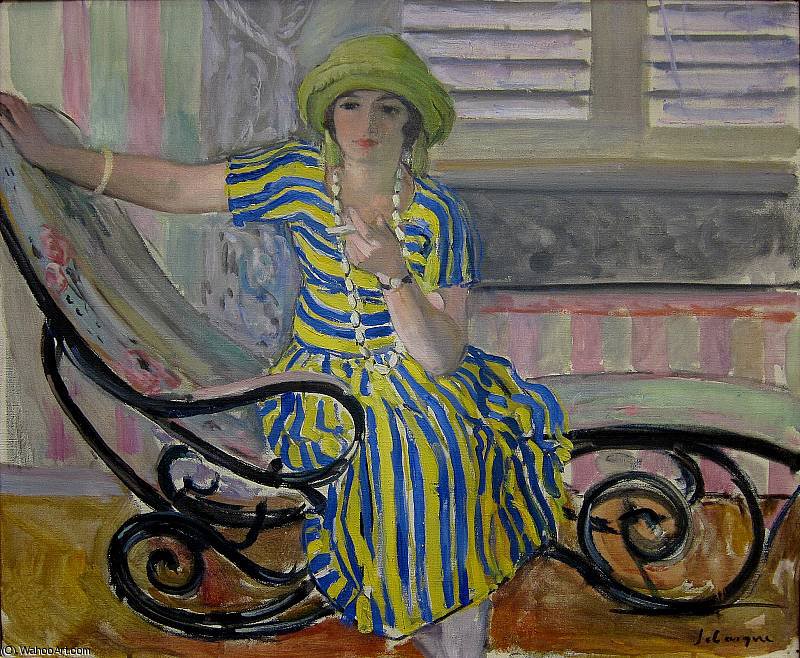 Order Oil Painting Replica la cigarette, 1921 by Henri Lebasque (1865-1937, France) | ArtsDot.com
