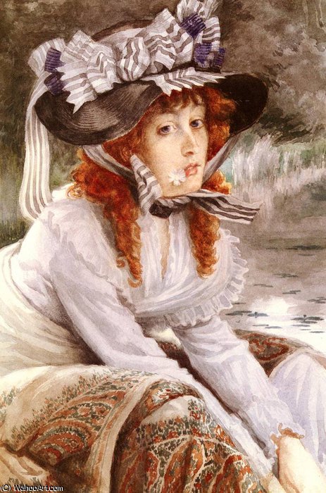 Order Paintings Reproductions on the river by James Jacques Joseph Tissot (1836-1902, France) | ArtsDot.com