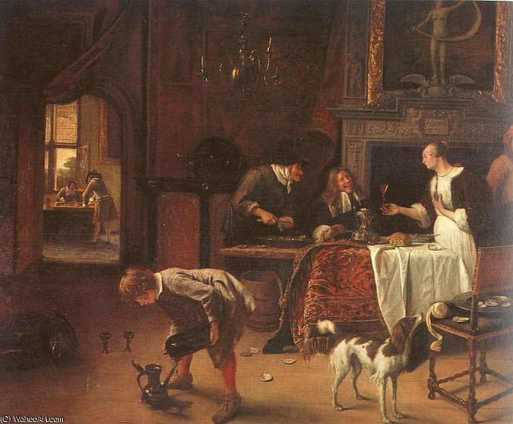 Order Oil Painting Replica untitled by Jan Steen (1626-1679, Netherlands) | ArtsDot.com