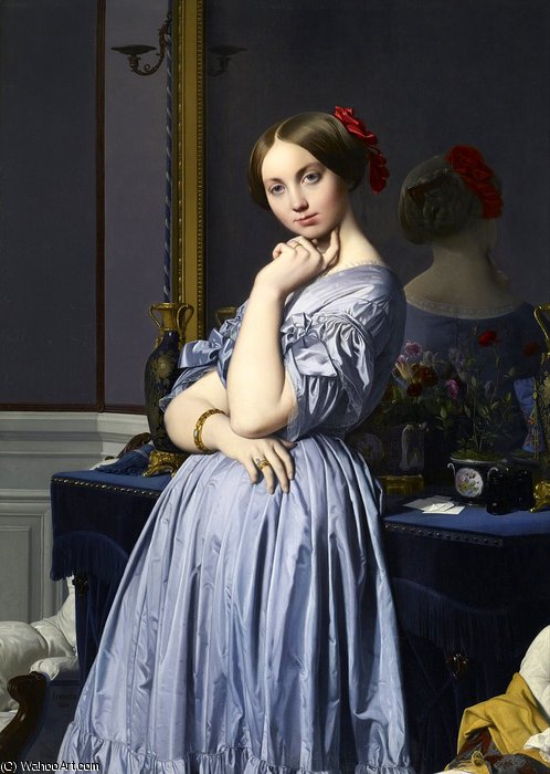 Buy Museum Art Reproductions vicomtesse othenin by Jean Auguste Dominique Ingres (1780-1867, France) | ArtsDot.com