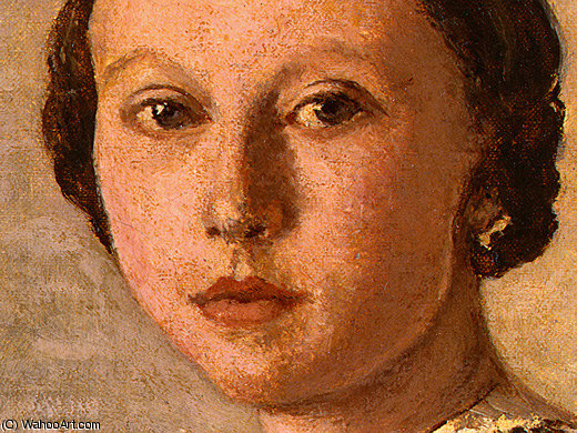Buy Museum Art Reproductions Portrait of a Young Girl (detail - ) by Jean Baptiste Camille Corot (1796-1875, France) | ArtsDot.com