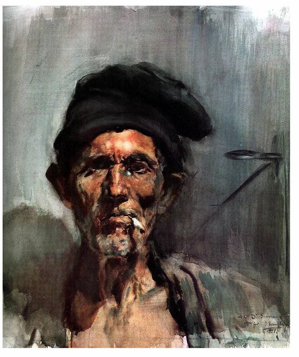 Buy Museum Art Reproductions El viejo del cigarrillo, 1899 by Joaquin Sorolla Y Bastida (1863-1923, Spain) | ArtsDot.com