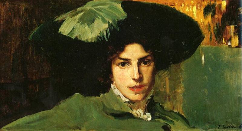 Order Art Reproductions maria con sombrero by Joaquin Sorolla Y Bastida (1863-1923, Spain) | ArtsDot.com