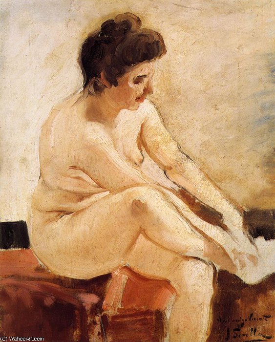 Order Artwork Replica seated nude by Joaquin Sorolla Y Bastida (1863-1923, Spain) | ArtsDot.com
