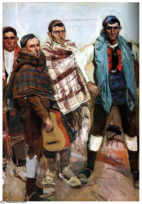 Order Oil Painting Replica Tipos aragoneses, 1914 by Joaquin Sorolla Y Bastida (1863-1923, Spain) | ArtsDot.com