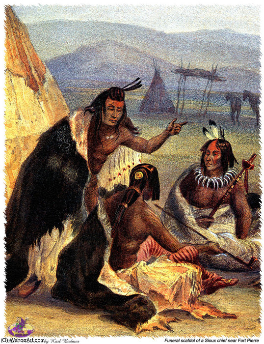 Order Artwork Replica sharper native americans (31) by Karl Bodmer (1809-1893, Switzerland) | ArtsDot.com