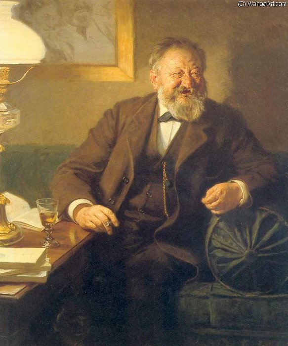 Buy Museum Art Reproductions sophus schandorf, 1895 by Peder Severin Kroyer (1851-1909, Norway) | ArtsDot.com