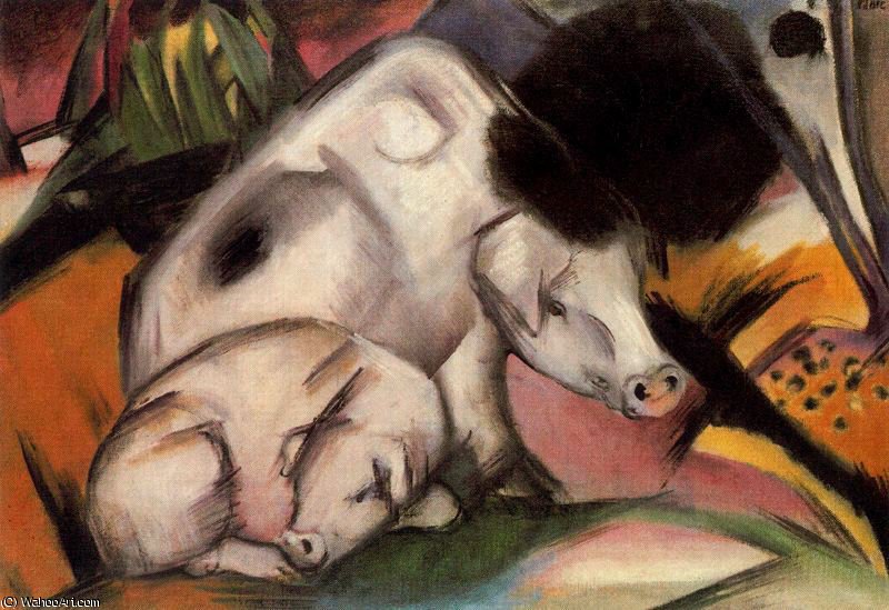 Order Oil Painting Replica untitled (1244) by Franz Marc (1880-1916, Germany) | ArtsDot.com