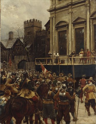 Buy Museum Art Reproductions Whitehall by Ernest Crofts (1847-1911, United Kingdom) | ArtsDot.com