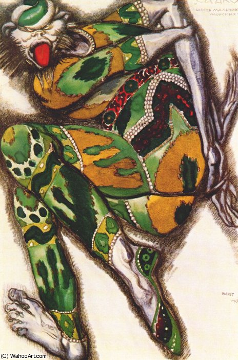 Order Artwork Replica sadko the green monster, 1917 by Leon Bakst (1866-1924, Belarus) | ArtsDot.com