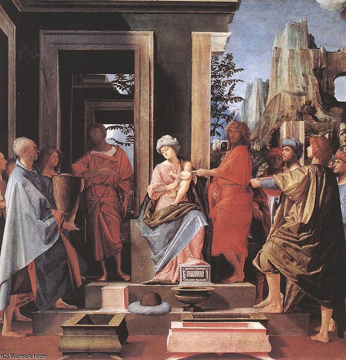 Order Oil Painting Replica adorati by Lorenzo Lotto (1480-1556, Italy) | ArtsDot.com