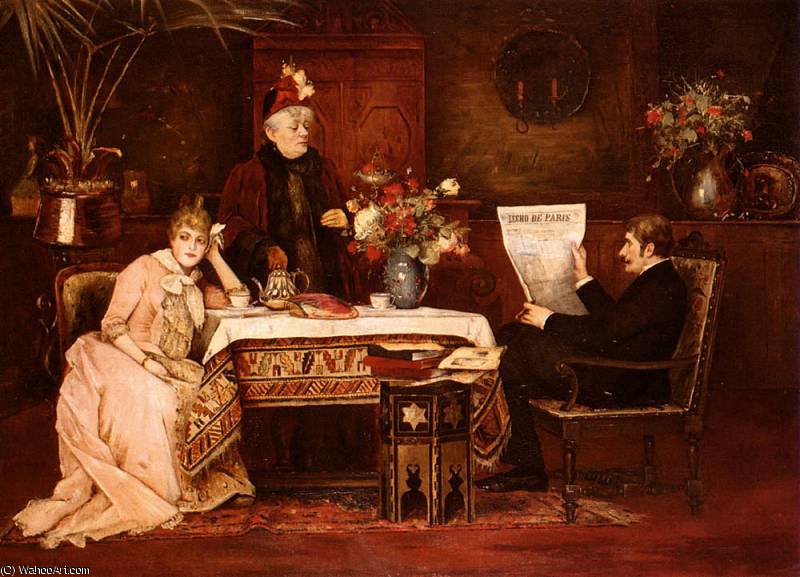Order Oil Painting Replica trop de belle mere by Mihaly Munkacsy (1844-1900, Ukraine) | ArtsDot.com