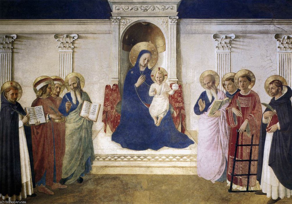 Order Oil Painting Replica corridors - Sacra Conversazione by Fra Angelico (1395-1455, Italy) | ArtsDot.com