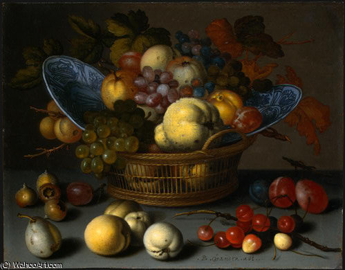 Order Artwork Replica Basket fruits by Balthasar Van Der Ast (1593-1657, Netherlands) | ArtsDot.com
