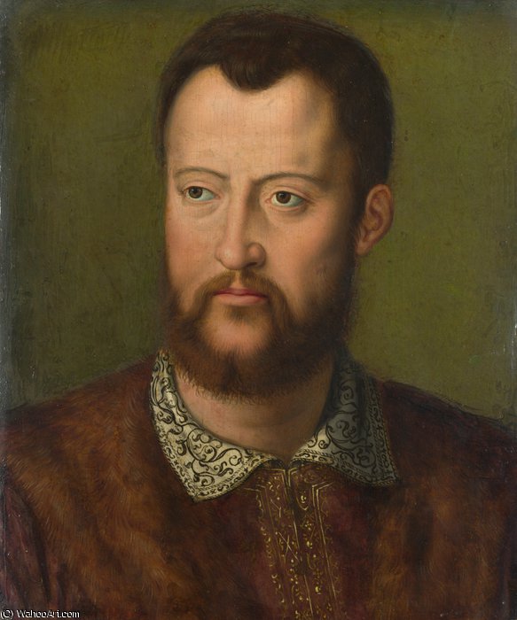 Order Art Reproductions Portrait of Cosimo I de` Medici, Grand Duke of Tuscany by Agnolo Bronzino (1503-1572, Italy) | ArtsDot.com