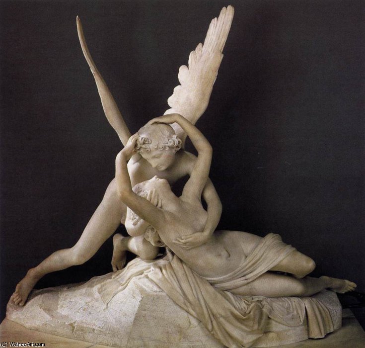 Order Oil Painting Replica Amor and Psyche, 1799 by Antonio Canova (1757-1822, Italy) | ArtsDot.com