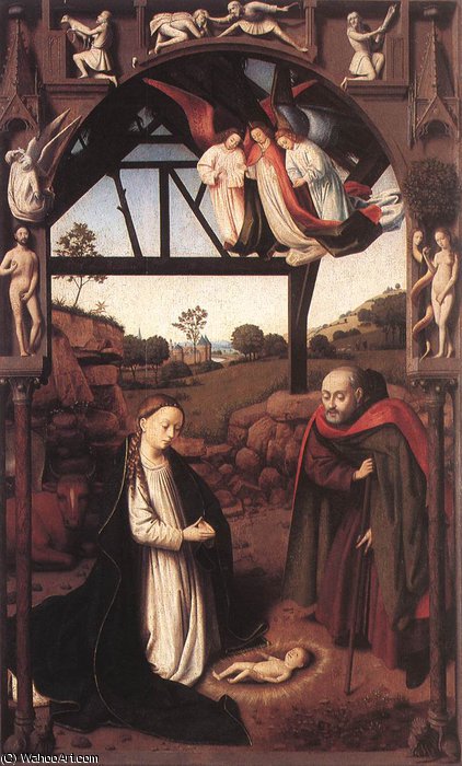 Order Oil Painting Replica Nativity by Petrus Christus (1465-1476, Belgium) | ArtsDot.com