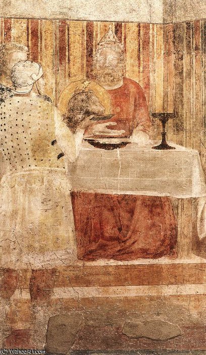 Buy Museum Art Reproductions Feast of Herod (detail)2 by Giotto Di Bondone (1267-1337, Italy) | ArtsDot.com