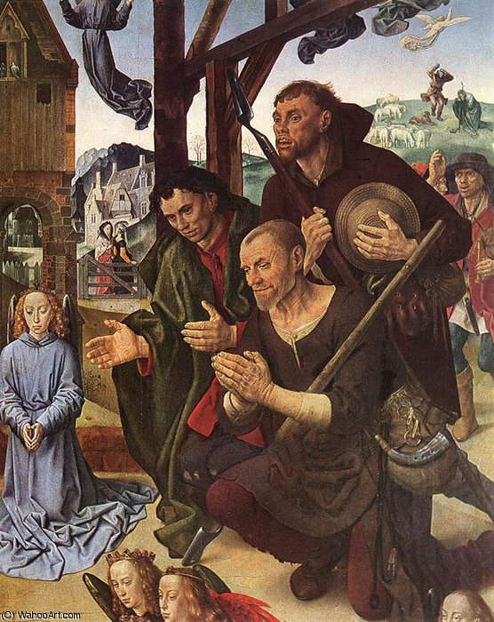 Order Oil Painting Replica Portinari - The Adoration of the Shepherds (detail)8 by Hugo Van Der Goes (1440-1482, Belgium) | ArtsDot.com