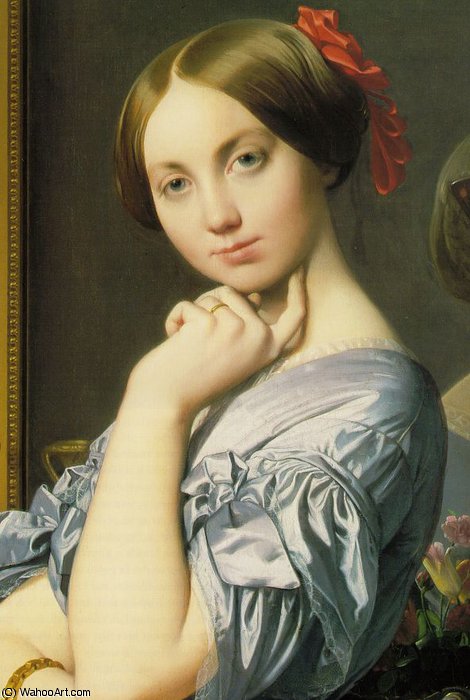 Order Paintings Reproductions Louise de Broglie, Countesse d`Haussonville, de, 1845 by Jean Auguste Dominique Ingres (1780-1867, France) | ArtsDot.com