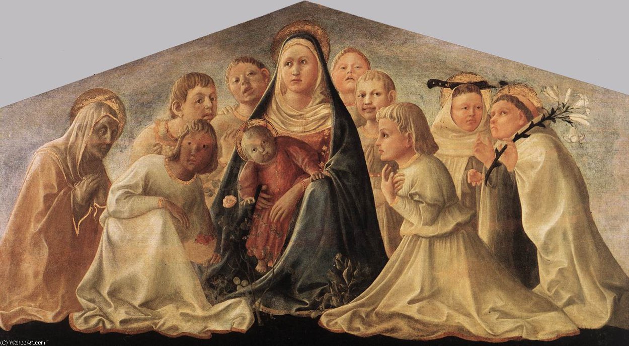 Buy Museum Art Reproductions of Humility (Trivulzio Madonna), 1430 by Fra Filippo Lippi (1406-1469, Italy) | ArtsDot.com