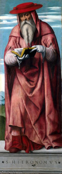 Order Artwork Replica Saint jerome by Alessandro Bonvicino (Moretto Da Brescia) (1498-1554, Italy) | ArtsDot.com