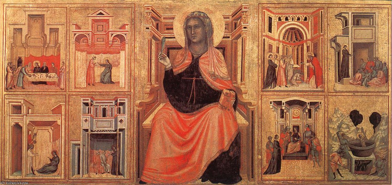 Order Oil Painting Replica Altarpiece by Master Of Saint Cecilia (1450-1510, Italy) | ArtsDot.com