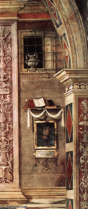 Order Paintings Reproductions Annunciation (detail) by Bernardino Di Betto (Pintoricchio) (1454-1513, Italy) | ArtsDot.com