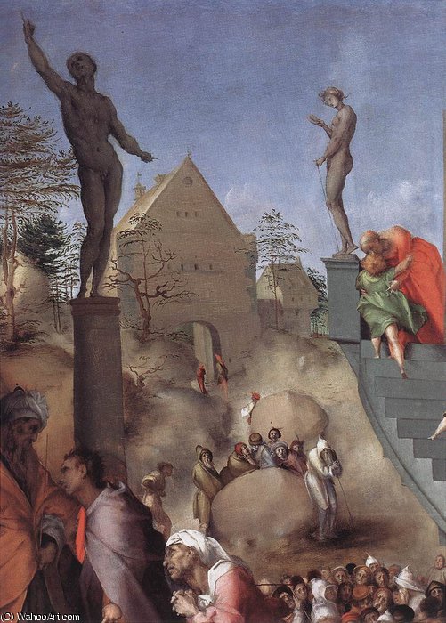 Buy Museum Art Reproductions Joseph in Egypt (detail) by Jacopo Carucci (Pontormo) (1494-1557, Italy) | ArtsDot.com