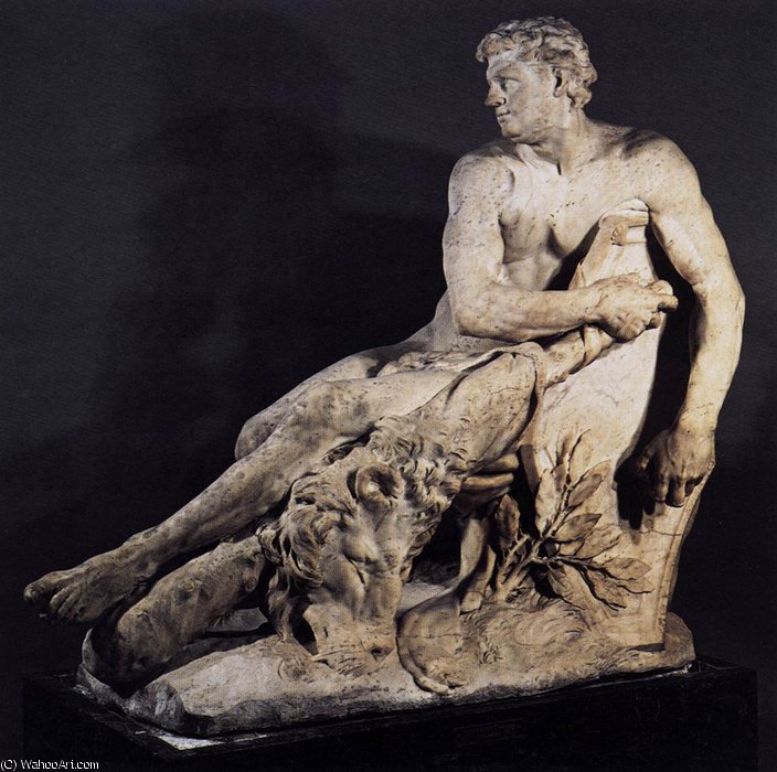 Order Art Reproductions Hercules at Rest by Pierre Puget (1620-1694, France) | ArtsDot.com