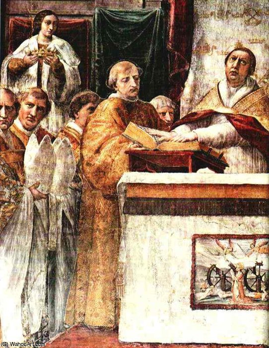 Order Artwork Replica The Oath of Pope Leo III (left view) by Raphael (Raffaello Sanzio Da Urbino) (1483-1520, Italy) | ArtsDot.com