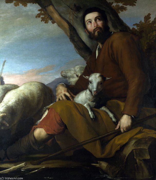 Buy Museum Art Reproductions Jacob with the Flock of Laban by Jusepe De Ribera (Lo Spagnoletto) (1591-1652, Spain) | ArtsDot.com