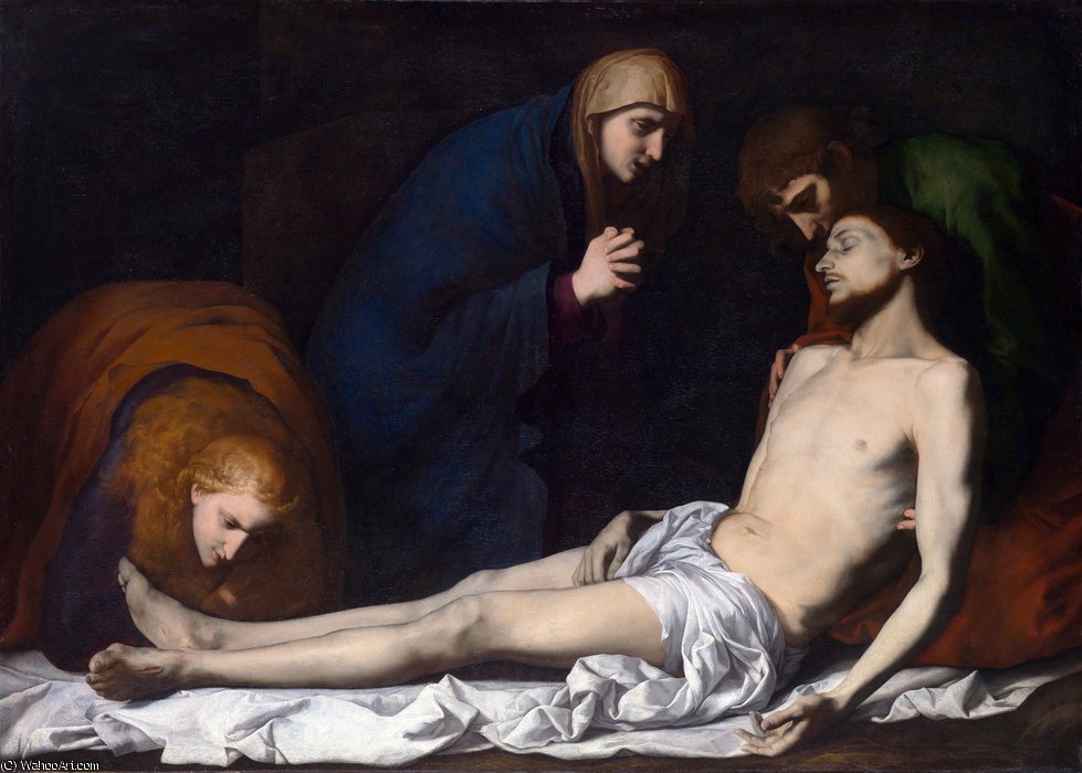Order Artwork Replica The Lamentation over the Dead Christ by Jusepe De Ribera (Lo Spagnoletto) (1591-1652, Spain) | ArtsDot.com