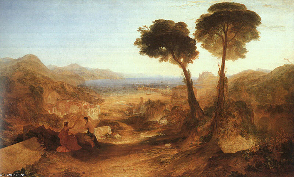 Buy Museum Art Reproductions The Bay of Baiae with Apollo and the Sibyl by William Turner (1775-1851, United Kingdom) | ArtsDot.com